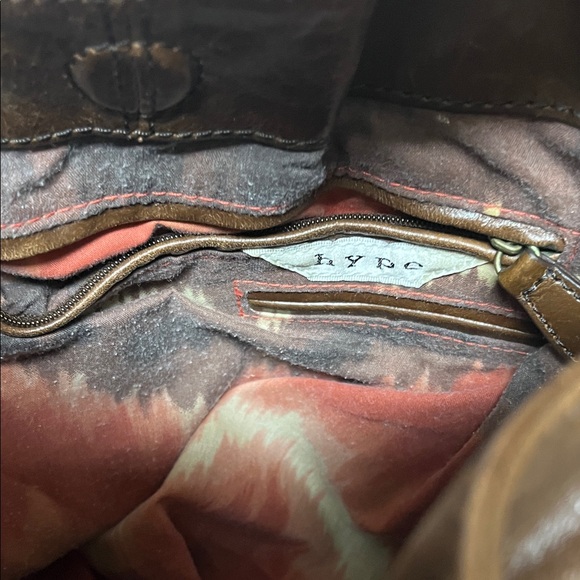 hype Brown Leather Shoulder Bag - Picture 3 of 5